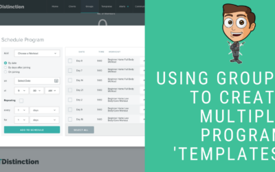 Using Groups To Create Multiple Program ‘Templates’